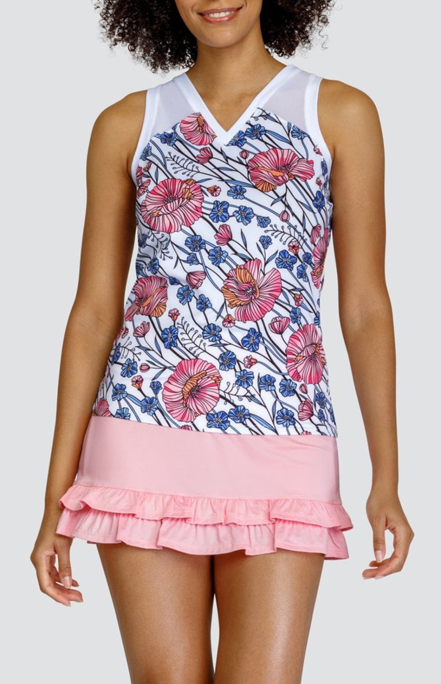 Tennis Tail Activewear Tanks | Amarantha Tank - Atlantica