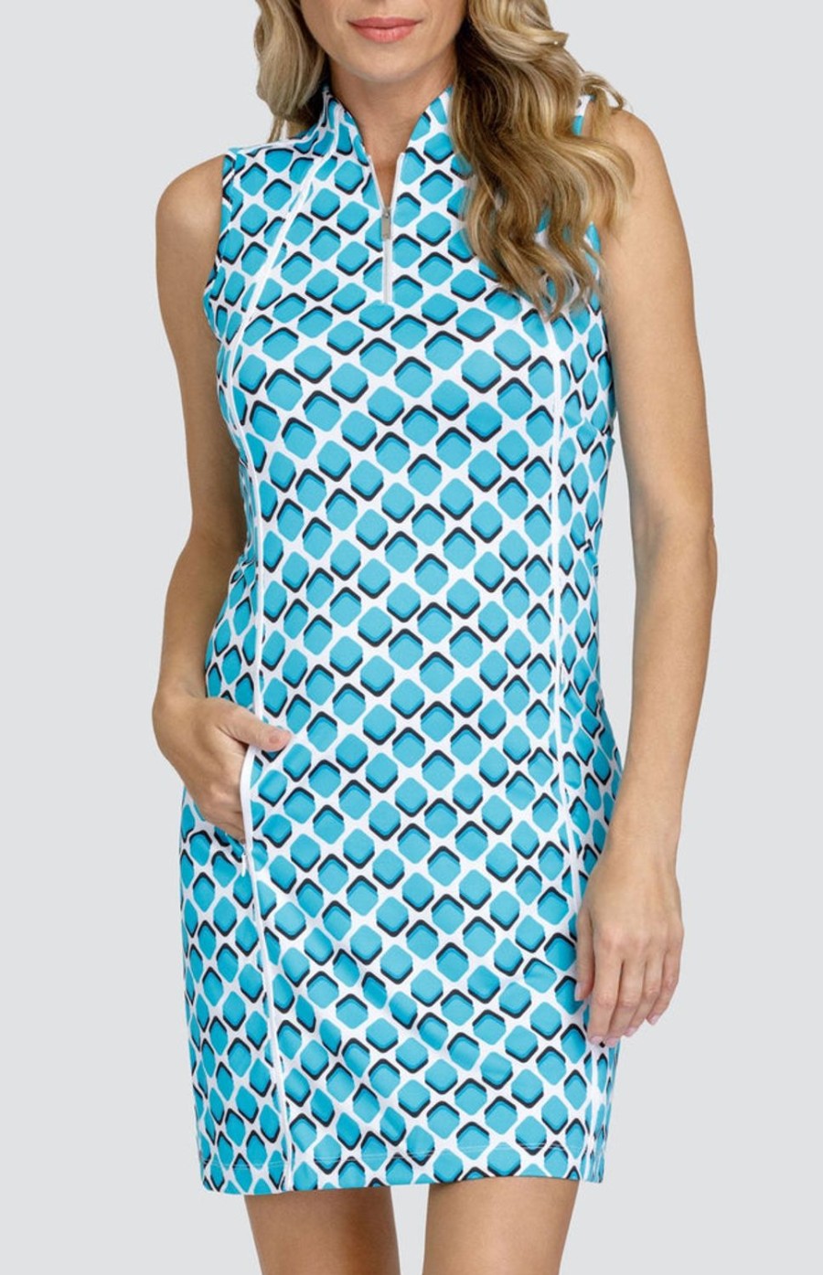 Golf Tail Activewear Sleeveless | Mika 36.5" Dress - Radiant Geo