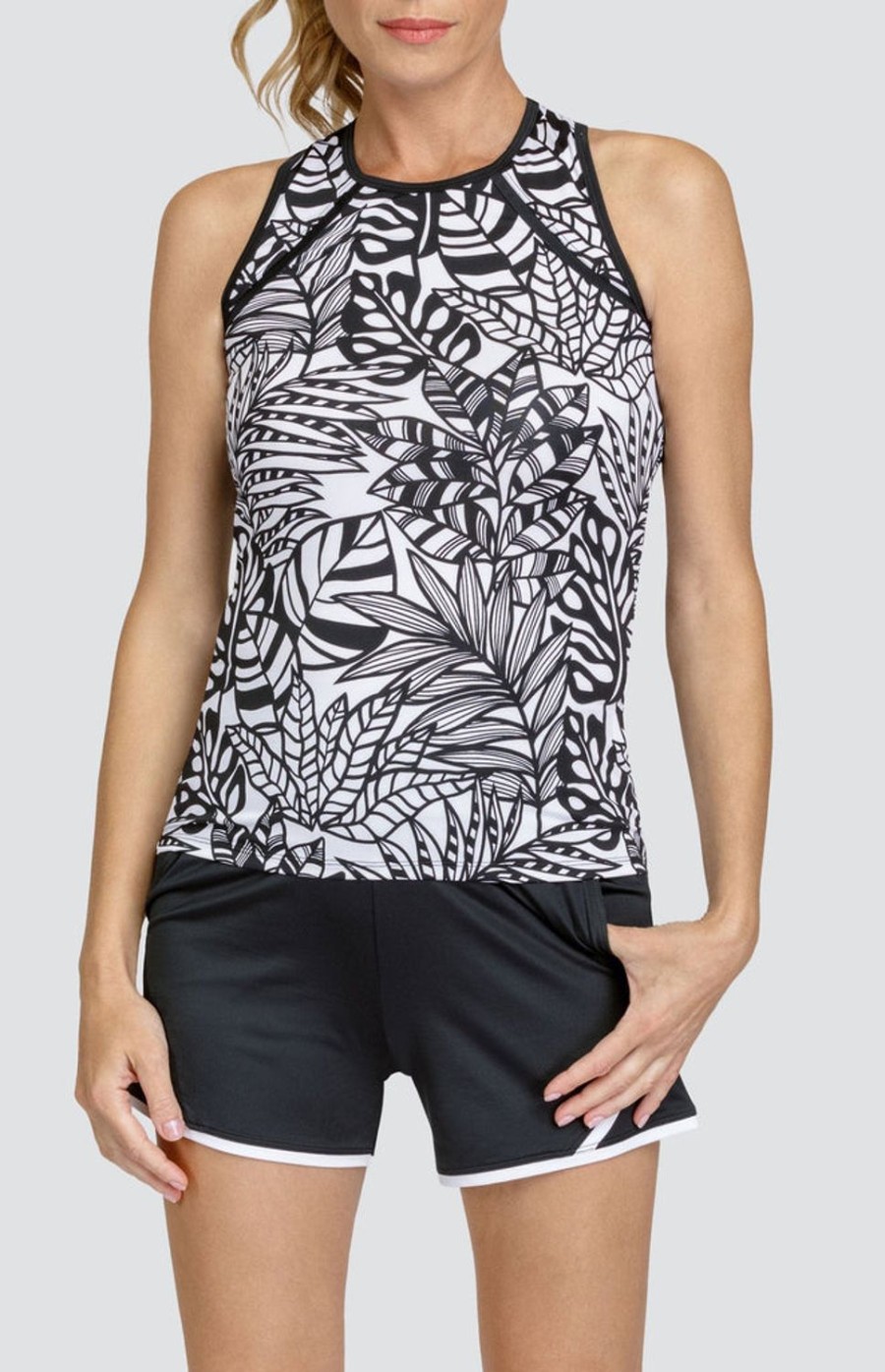 Tennis Tail Activewear Tanks | Iridessa Tank - Jungle Eden