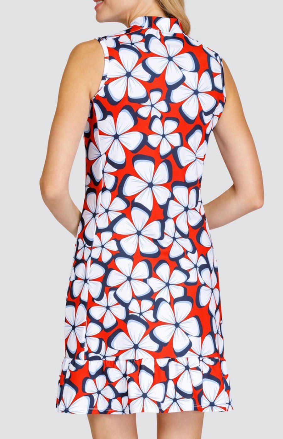 Golf Tail Activewear Sleeveless | Nefertiti 36.5" Dress - Domino Petals