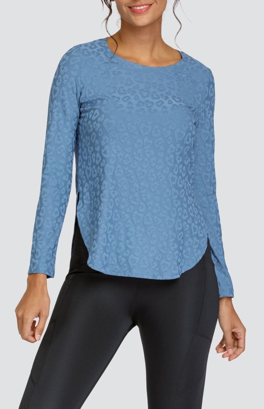 Tennis Tail Activewear Long Sleeve | Panem Top - Copen Blue