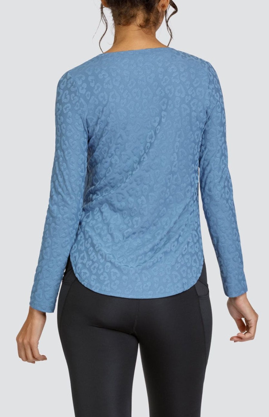 Tennis Tail Activewear Long Sleeve | Panem Top - Copen Blue