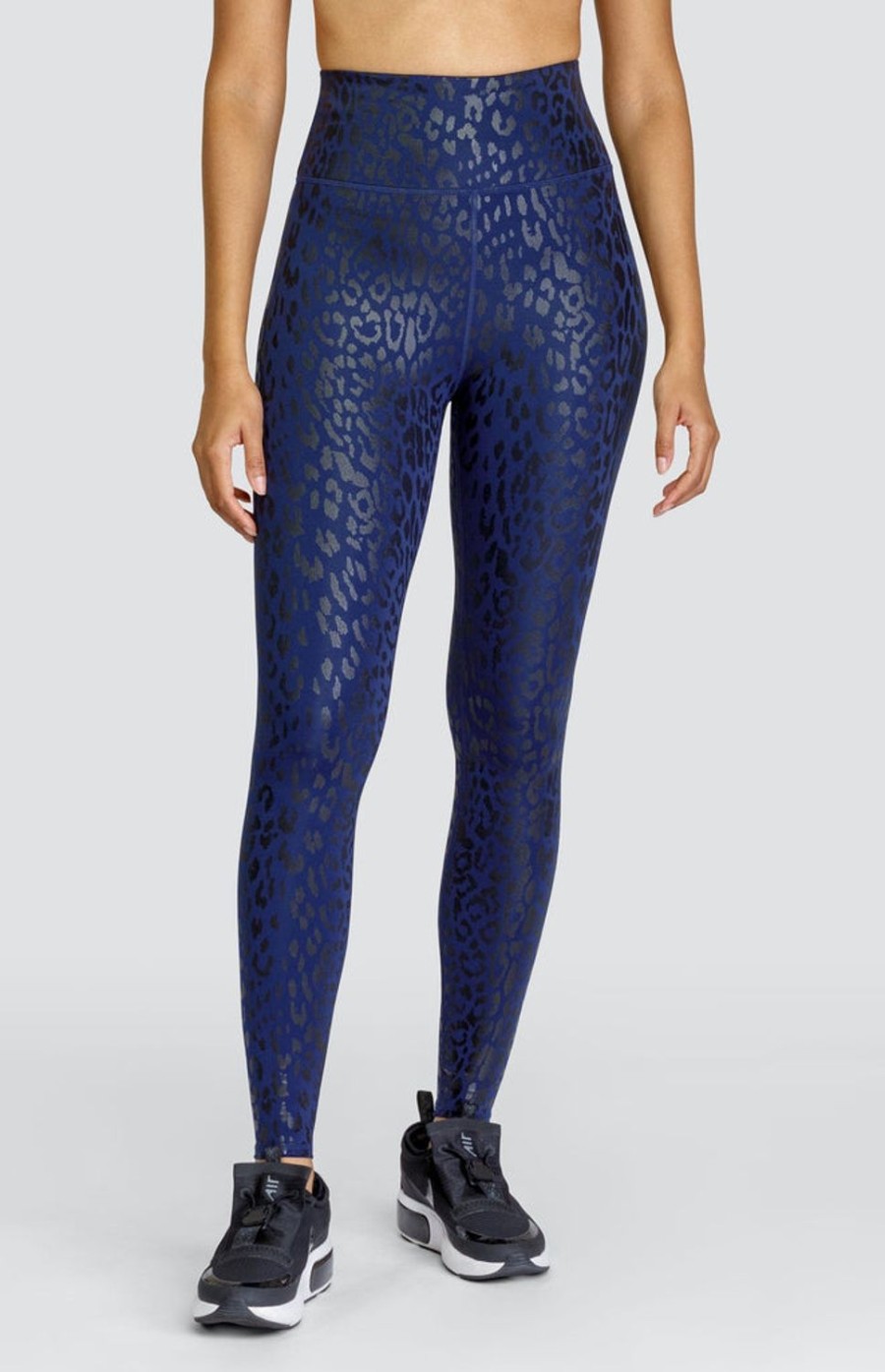 Tennis Tail Activewear Pants And Leggings | Runway 27" Leggings - Leopard Foil