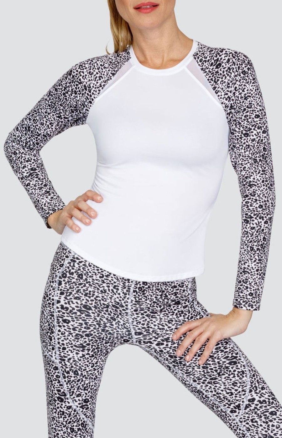 Tennis Tail Activewear Long Sleeve | Luenell Top - Teeny-Black - Final Sale