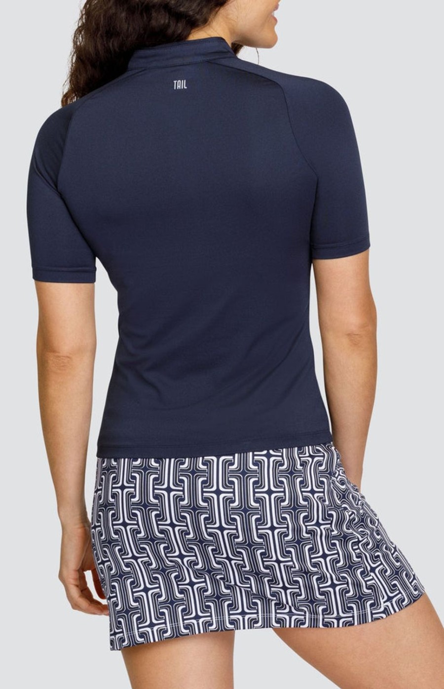 Golf Tail Activewear Short Sleeve | Elaura Top - Night Navy