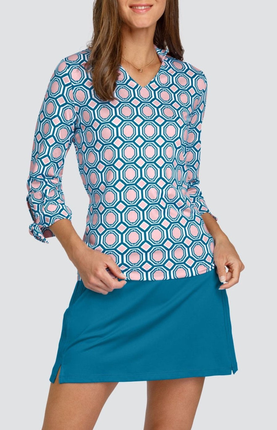 Golf Tail Activewear Long Sleeve | Palesa Top - Crystal Gem