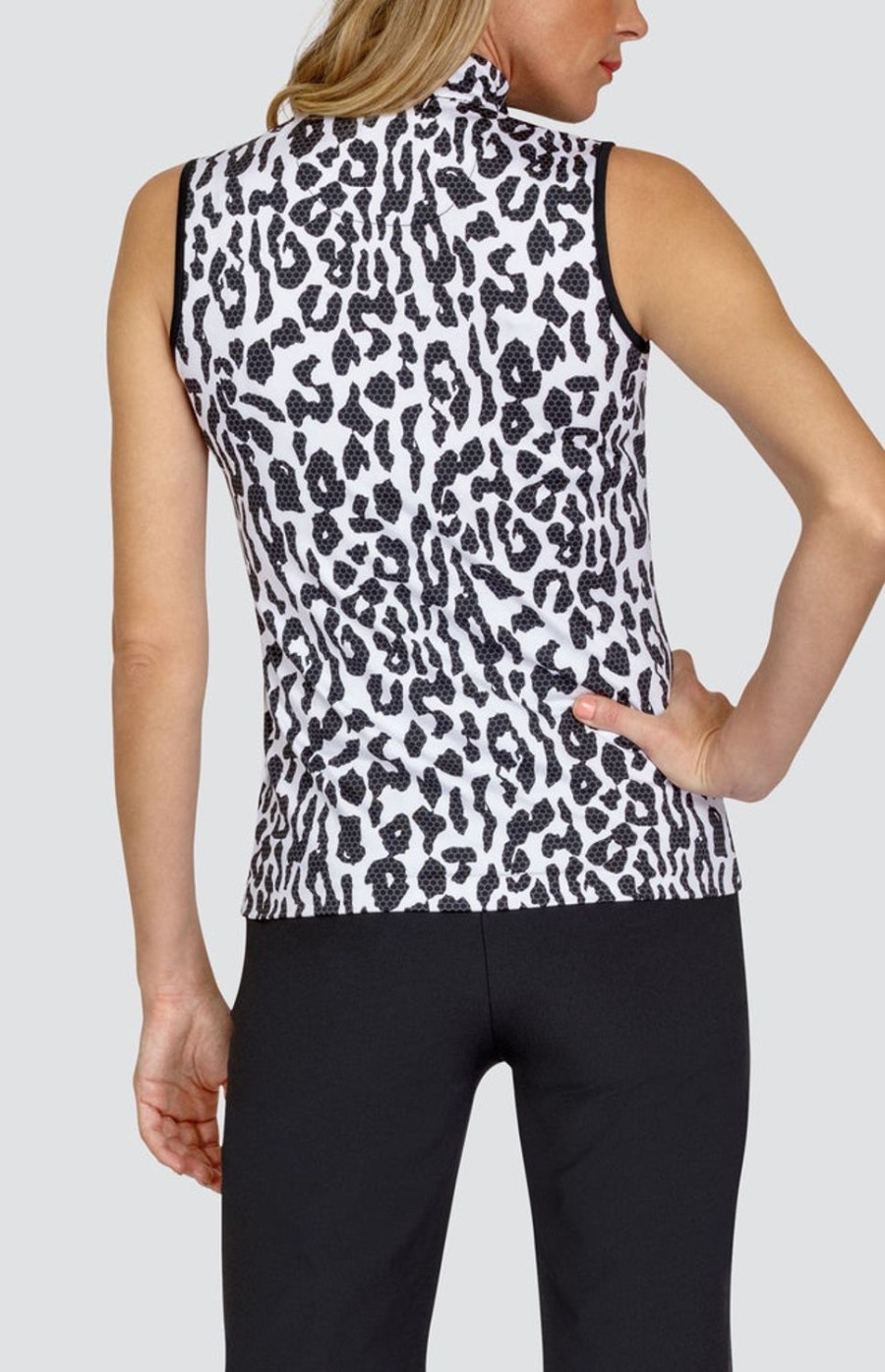 Golf Tail Activewear Sleeveless | Fannie Top - Jungle Cat