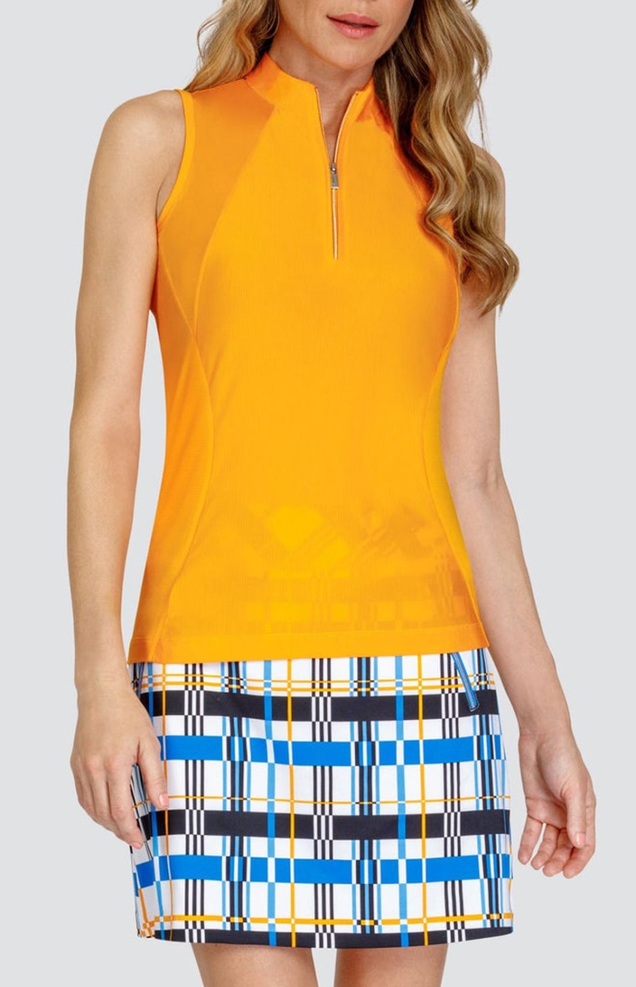 Golf Tail Activewear Sleeveless | Navi Top - Marigold - Final Sale