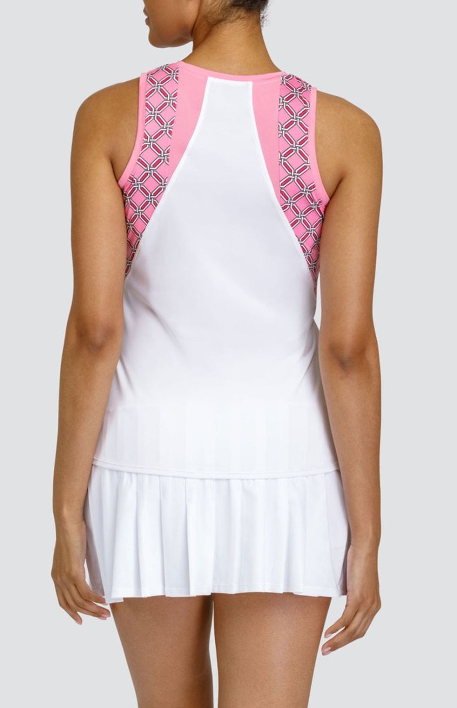 Tennis Tail Activewear Tanks | Benedette Tank - Diamond Chain