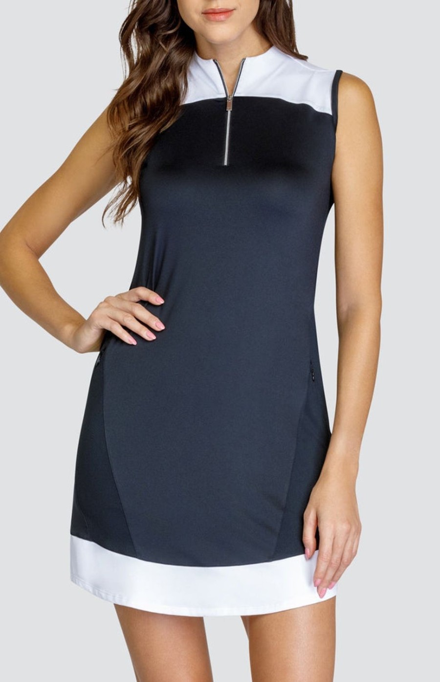 Golf Tail Activewear Sleeveless | Verai 36.5" Dress - Onyx Black