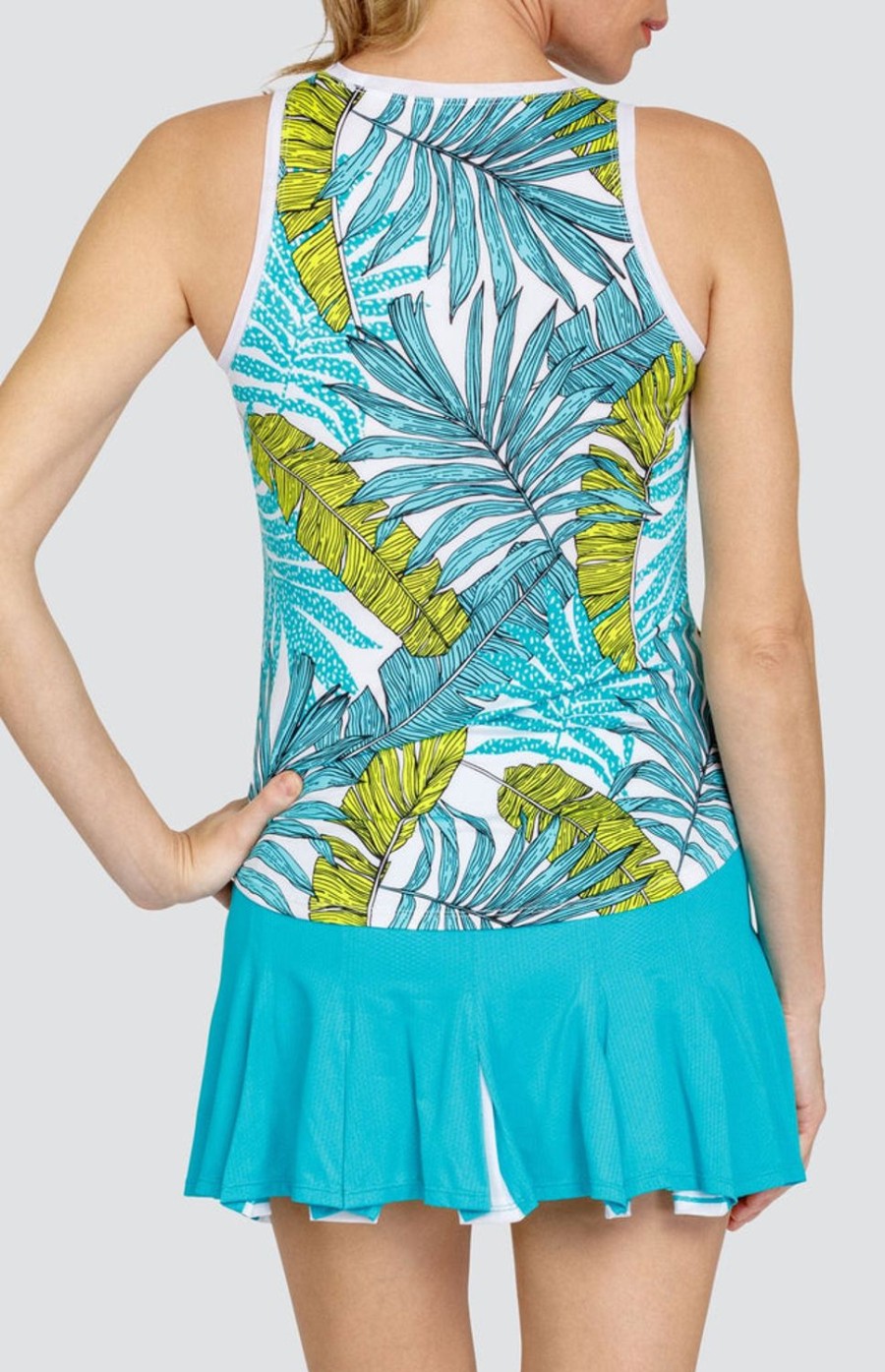 Tennis Tail Activewear Tanks | Candy Tank - Palazzo Palm