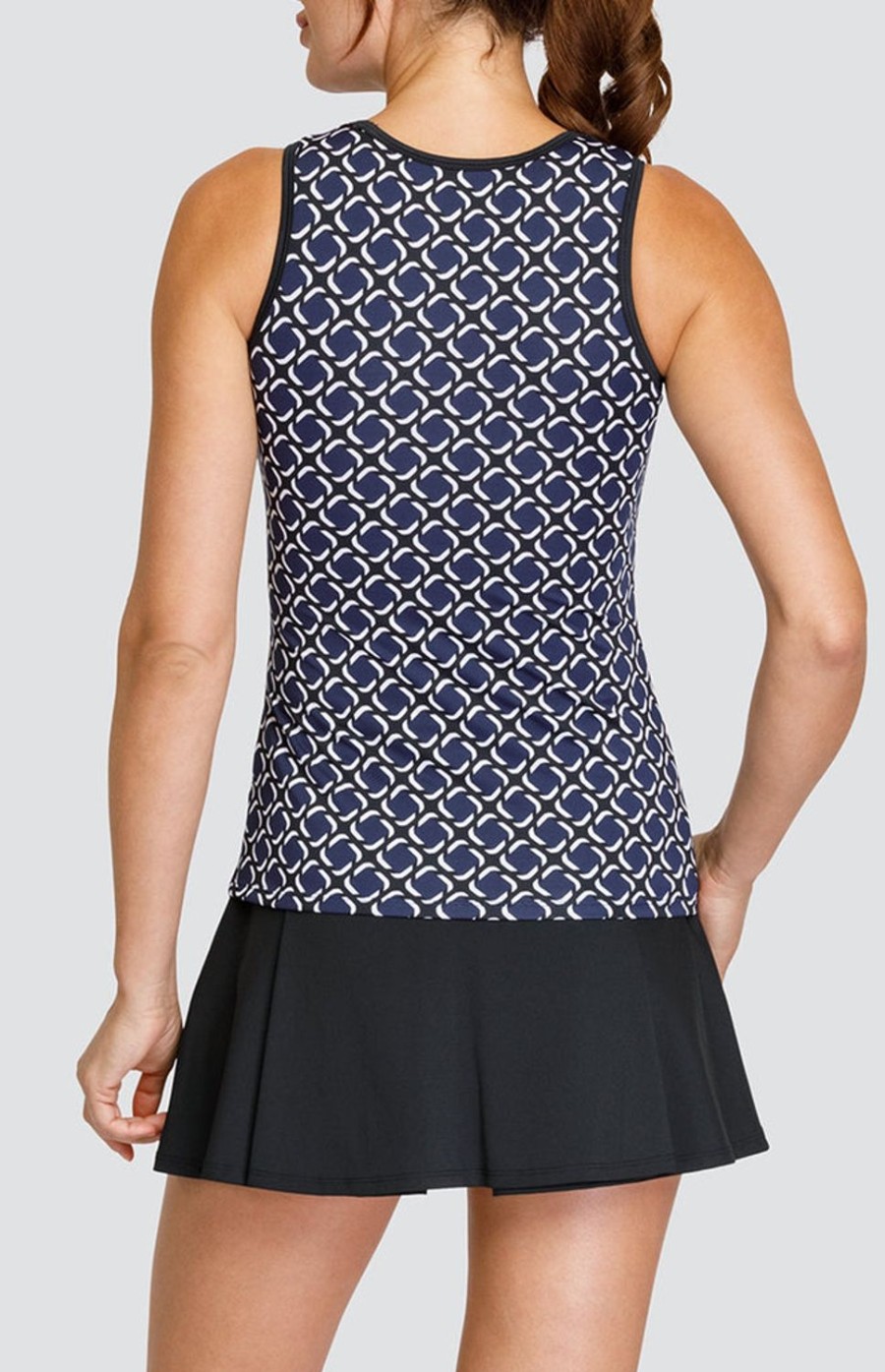 Tennis Tail Activewear Tanks | Joely Tank - Chain Geo