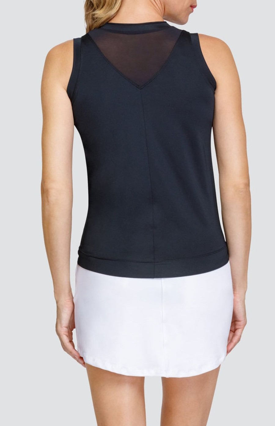Tennis Tail Activewear Tanks | Geri Tank - Onyx Black - Final Sale