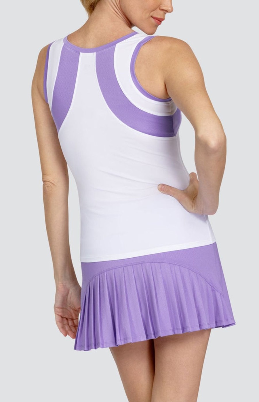 Tennis Tail Activewear Tanks | Aziza Tank - Violeta