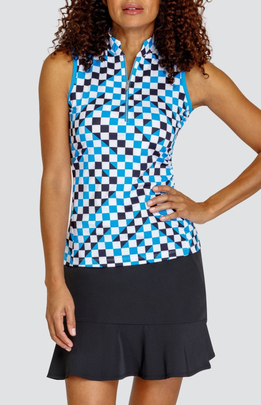 Golf Tail Activewear Sleeveless | Electa Top - Dynamic Geo