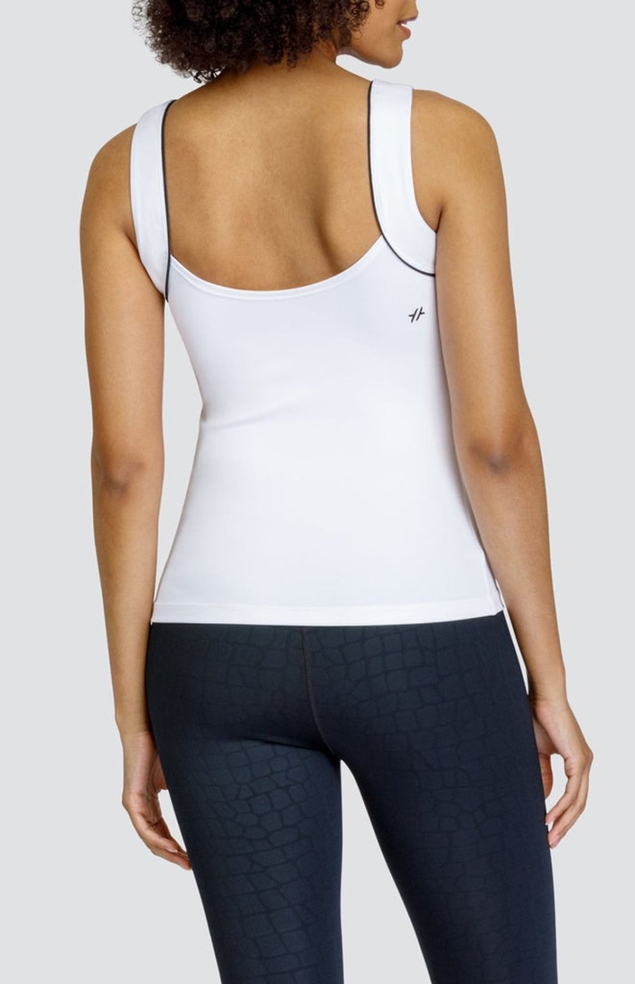 Tennis Tail Activewear Tanks | Cato Tank - Chalk White